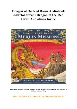 Dragon of the Red Dawn Audiobook
download free | Dragon of the Red
Dawn Audiobook for pc
Dragon of the Red Dawn Audiobook download | Dragon of the Red Dawn Audiobook free | Dragon of the
Red Dawn Audiobook for pc
LINK IN PAGE 4 TO LISTEN OR DOWNLOAD BOOK
 