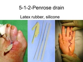 5-1-2-Penrose drain Latex rubber, silicone 