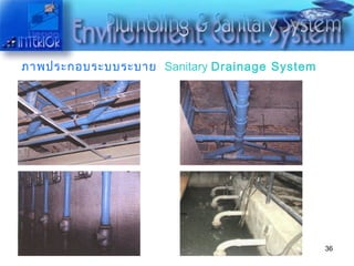 ภาพประกอบระบบระบาย   Sanitary  Drainage System 