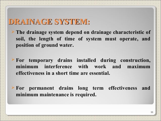 Drainage