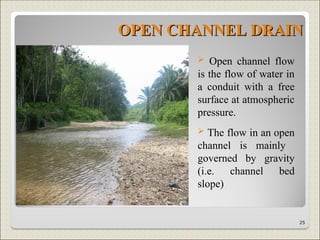 Open Channel System DRAINAGE.ppt. Civil Engineering ,Sewer Drainage | PPT