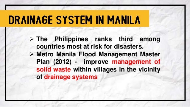 Drainage System In Manila