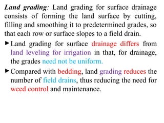 Drainage and irrigation engineering lecturenotes | PPTX
