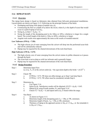Drainage designmanual chapter11_energydissipators | PDF