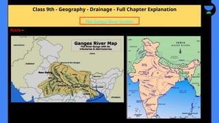 Class 9th - Geography - Drainage - Full Chapter Explanation
Route -
The Ganga River System
 