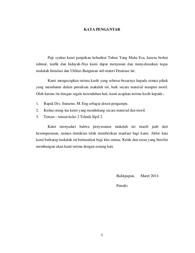 Sistem Penerapan Drainase