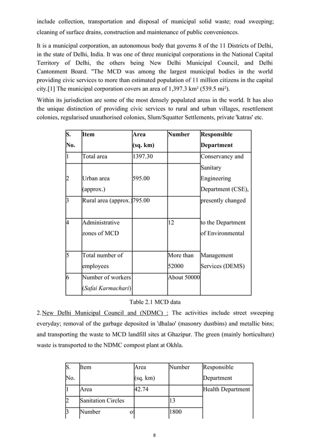 Drain cleaning system report