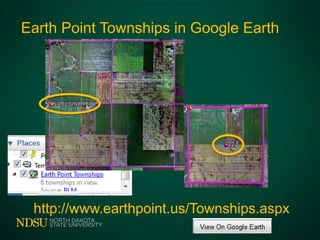 Earth Point Townships in Google Earth
http://www.earthpoint.us/Townships.aspx
 