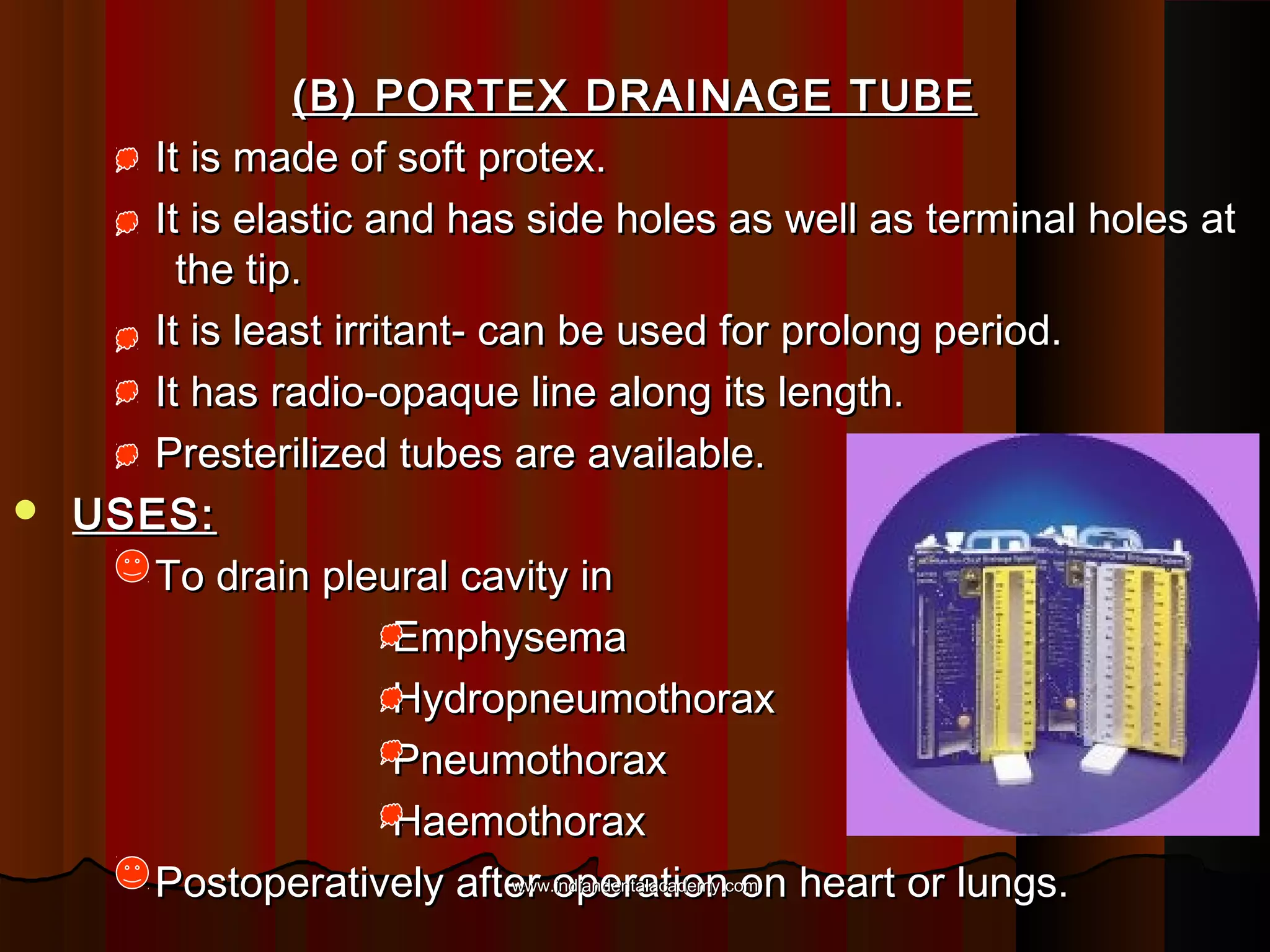 Drains in oral surgery