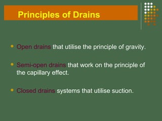 Drains in surgery