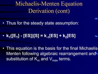enzyme kinetics-how it works, michelis menten equation | PPT