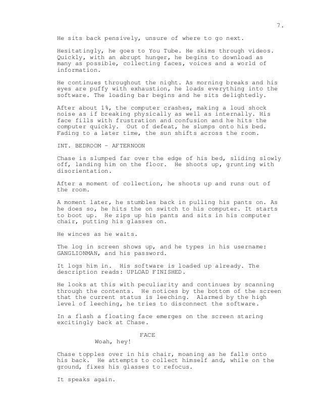 Drake Short Science Fiction Film Script