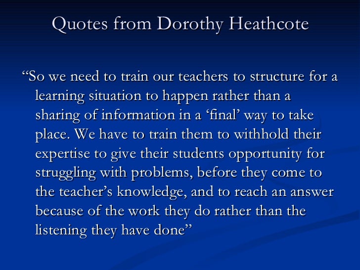Drama as Education