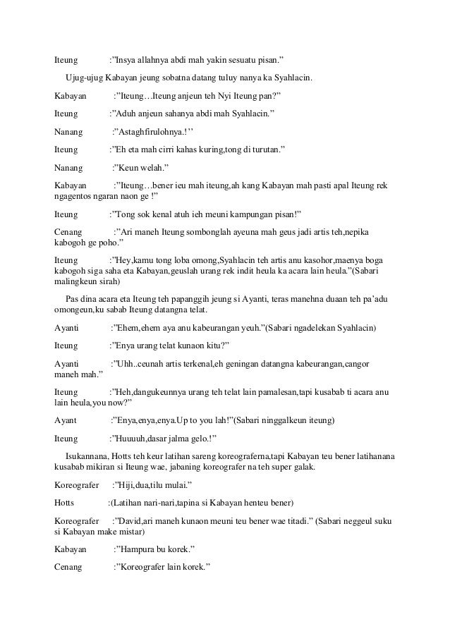 Naskah Drama Si Kabayan Dalam Bahasa Sunda Rasanya