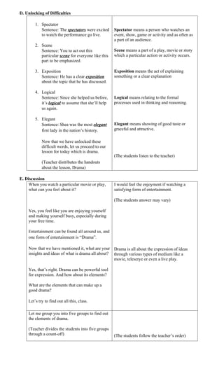 Sentence Using Dramatic drama lesson planliterrrrsiijxbhsgnx.docx