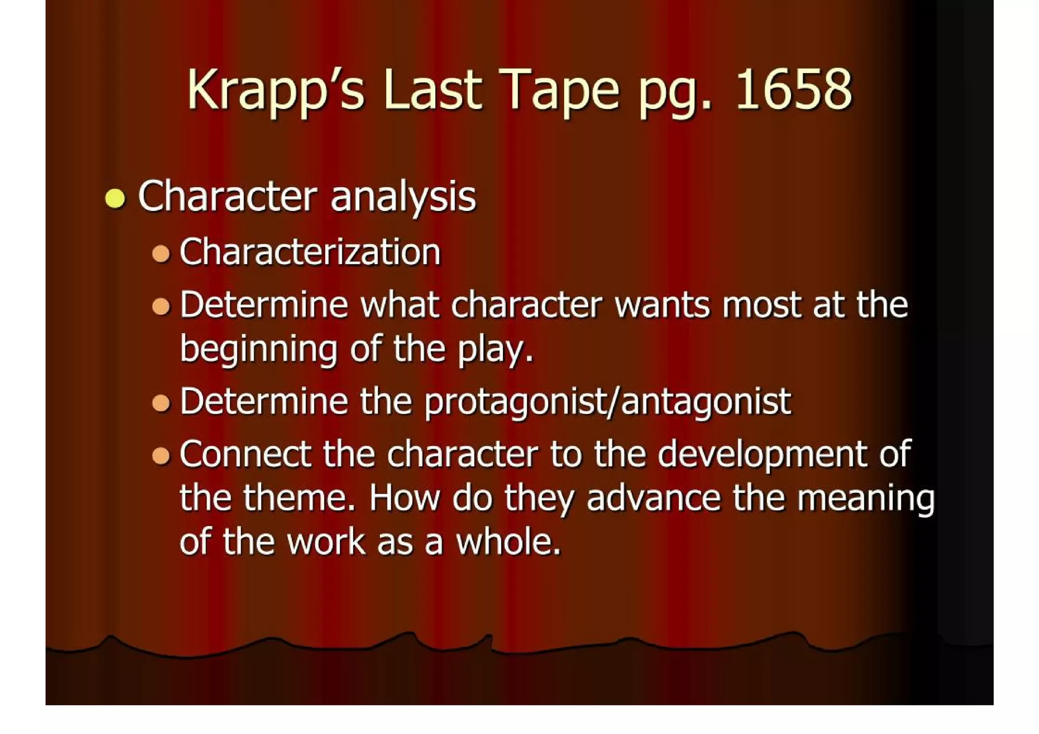 Drama Plot Structure