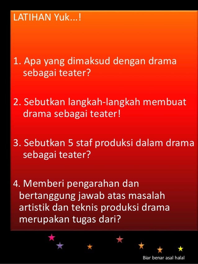 5 perizinan surat usaha macam sebagai Drama teater
