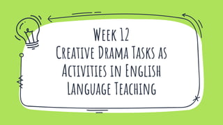 Drama tasks | PPT