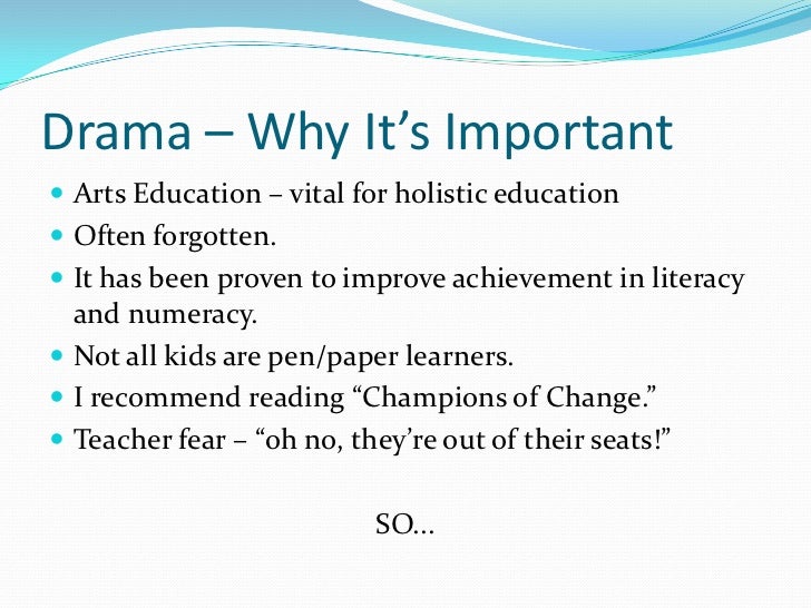 Drama, Technology & You