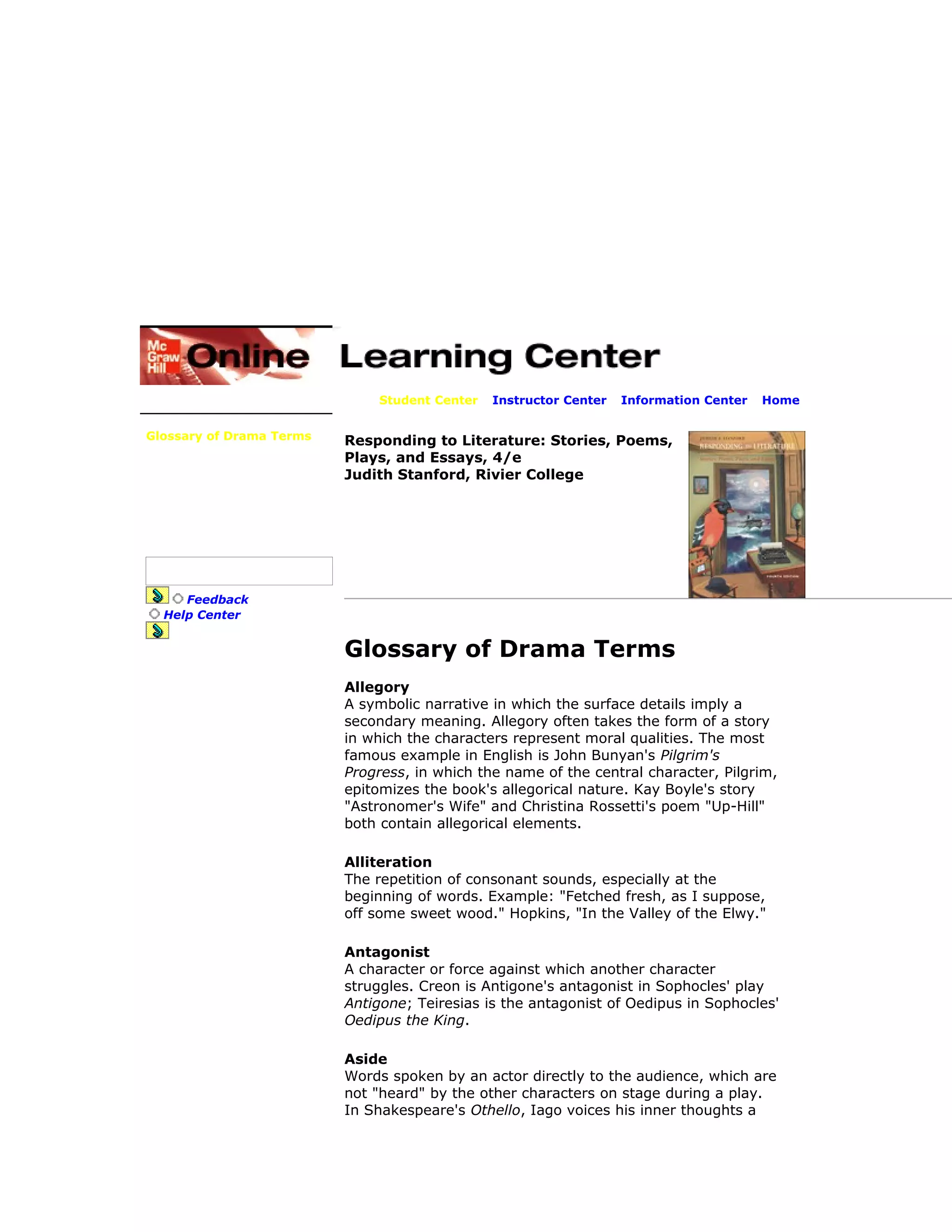Drama terms
