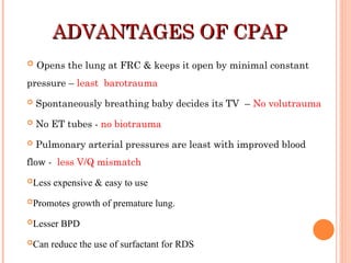 Non-invasive Ventilation (CPAP) in Newborns | PPT