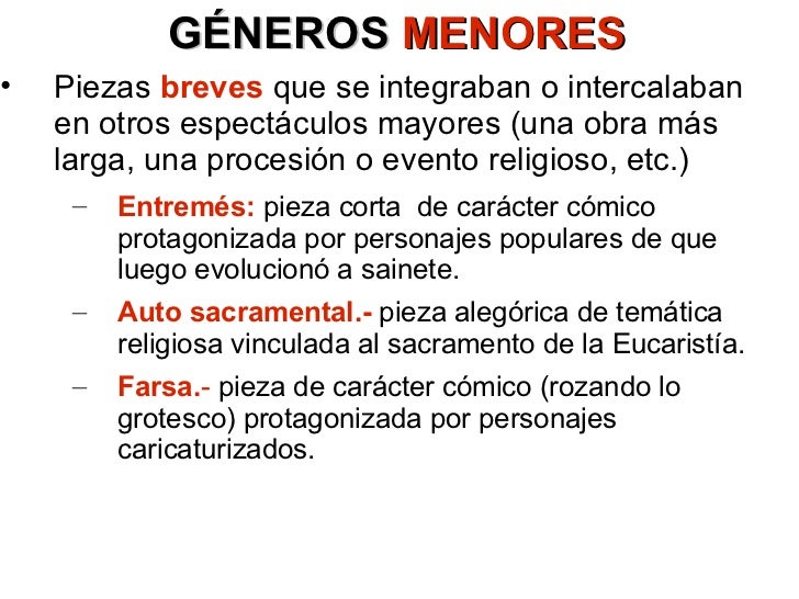 El género dramático o teatro