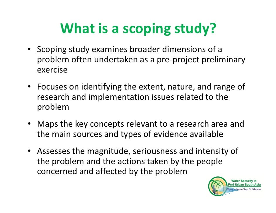 Scoping Study_Dr. Anjal Prakash