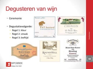 Andere wijnlanden in Europa
▪ Duitsland
▪ België
▪ Luxemburg
▪ Italië
▪ Spanje
▪ Portugal
Drankenleer 50
 