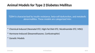 Model for screening Of Anti-Diabetic agents | PPTX