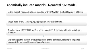Model for screening Of Anti-Diabetic agents | PPTX