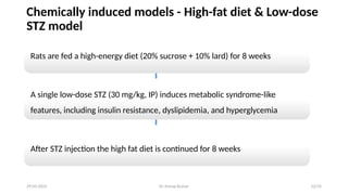 Model for screening Of Anti-Diabetic agents | PPTX