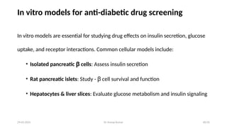 Model for screening Of Anti-Diabetic agents | PPTX