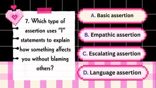 Assertion and Opinion Report Presentation | PDF