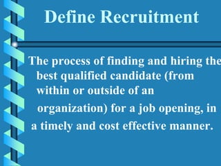External Recruitment Process | PPT