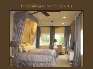 Full bedding to match draperies 