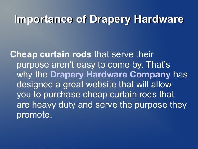 Drapery Hardware And Discount Traverse Rods Online