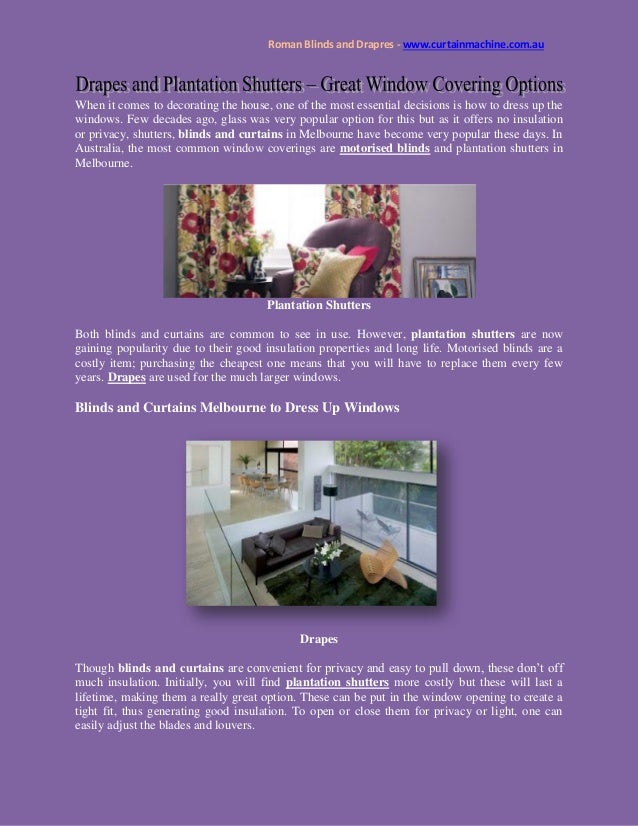 Drapes And Plantation Shutters Great Window Covering Options
