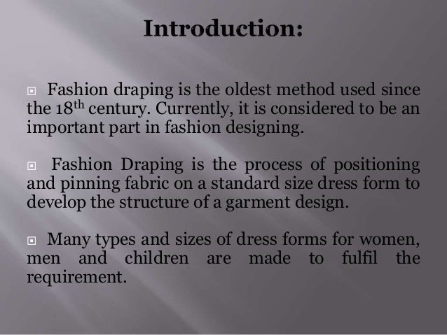 Draping Ppt