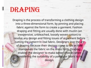 draping principles and rules alteration, | PPTX