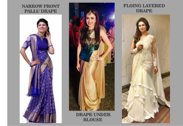 Draping Styles Of Saree And Lehenga