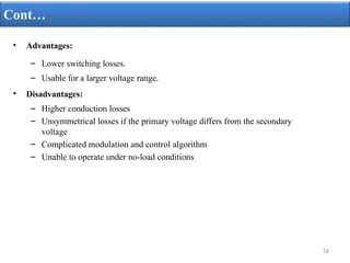 Disadvantages Conduction Solid State Transformer (SST) Concepts, Modeling, Applications ...