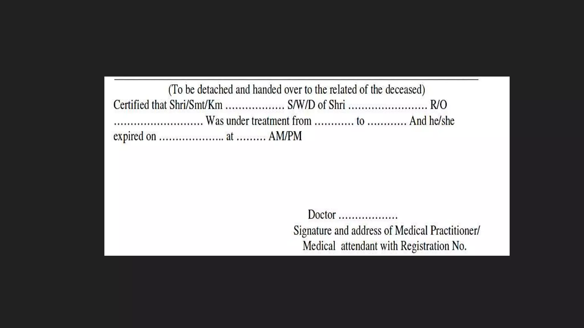 MCCD - Medical Certification of Cause of Death | PPTX