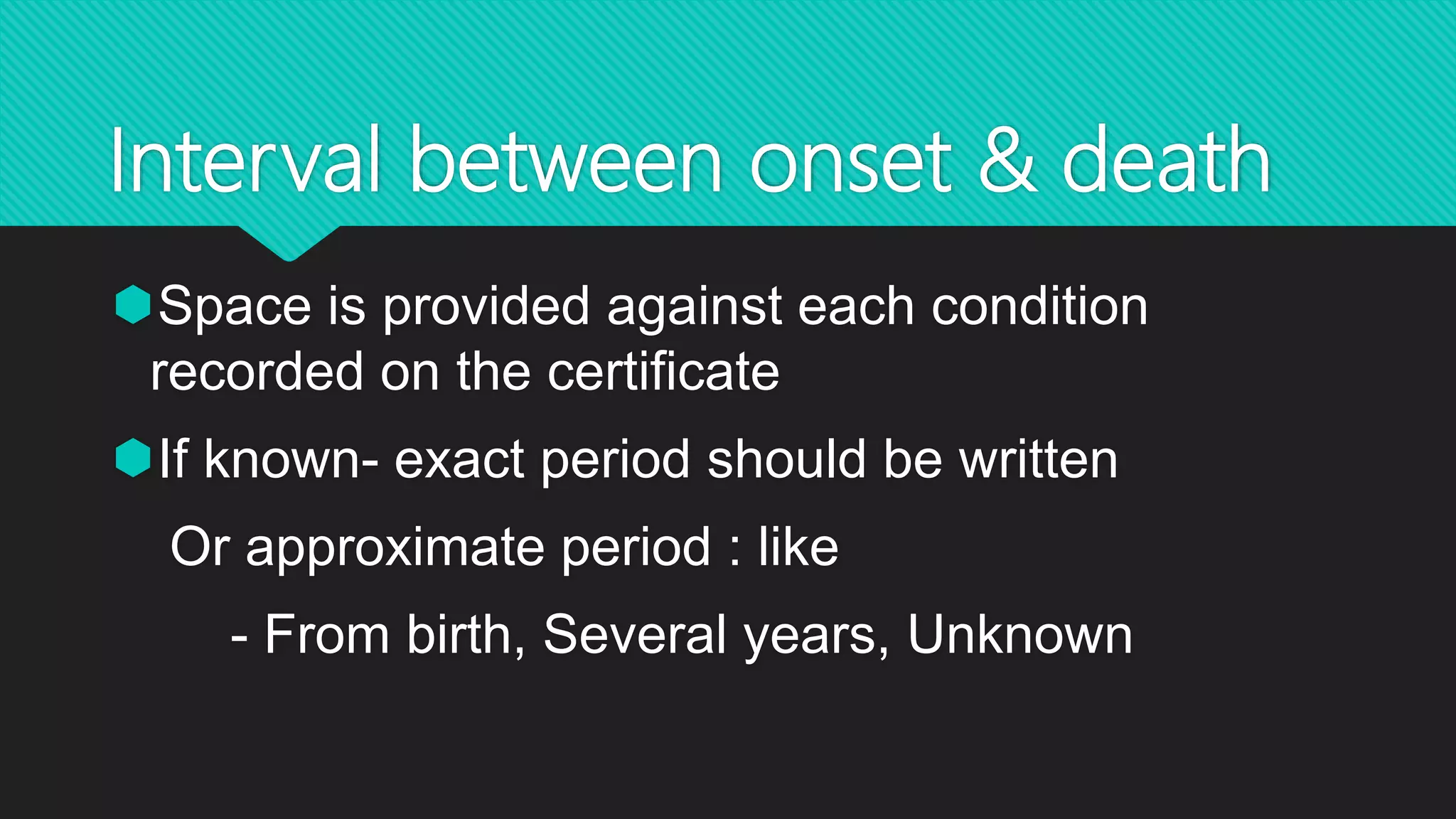 MCCD - Medical Certification of Cause of Death | PPTX