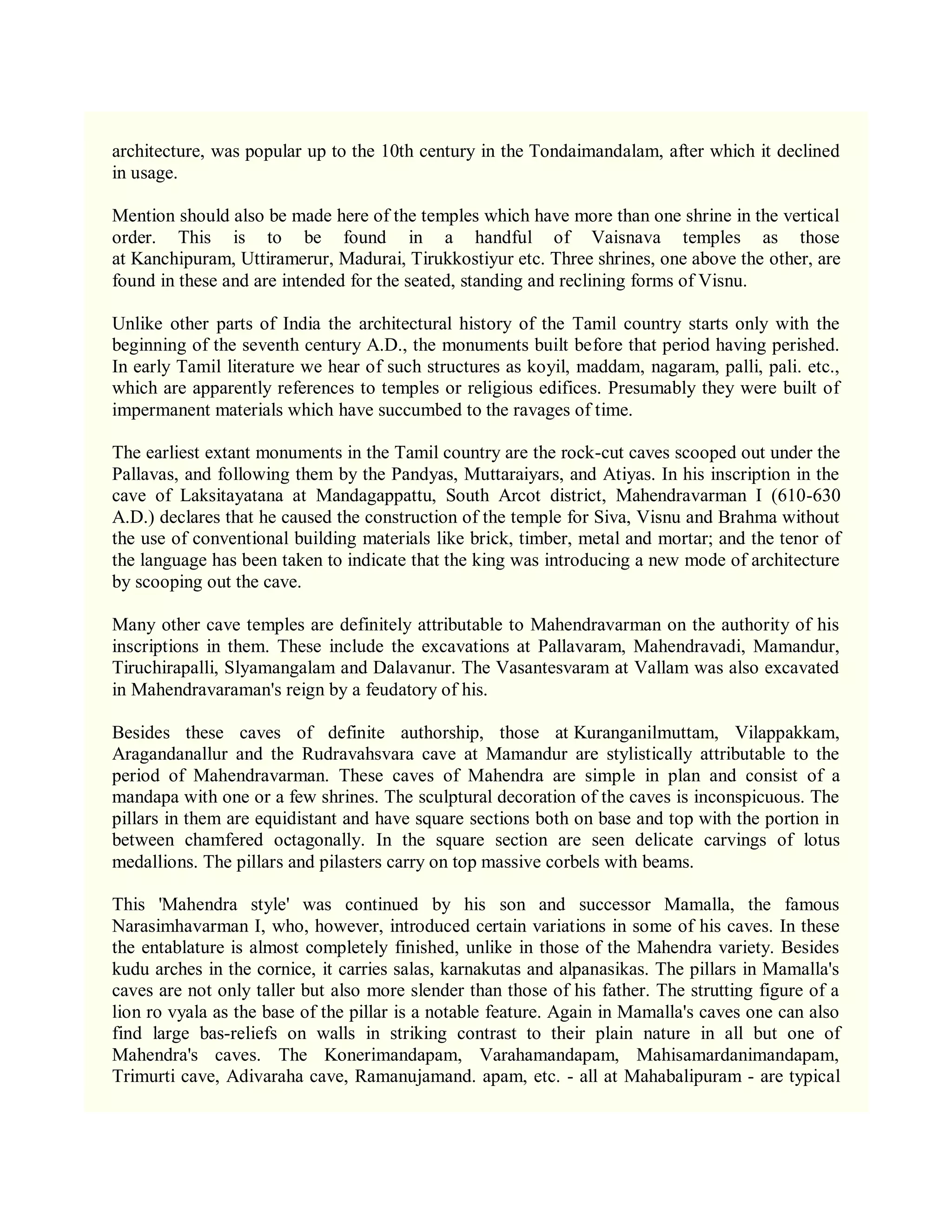 Temple Architecture-Dravidian