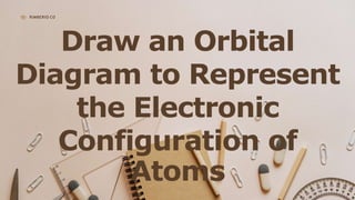 Draw an Orbital
Diagram to Represent
the Electronic
Configuration of
Atoms
RIMBERIO CO
 