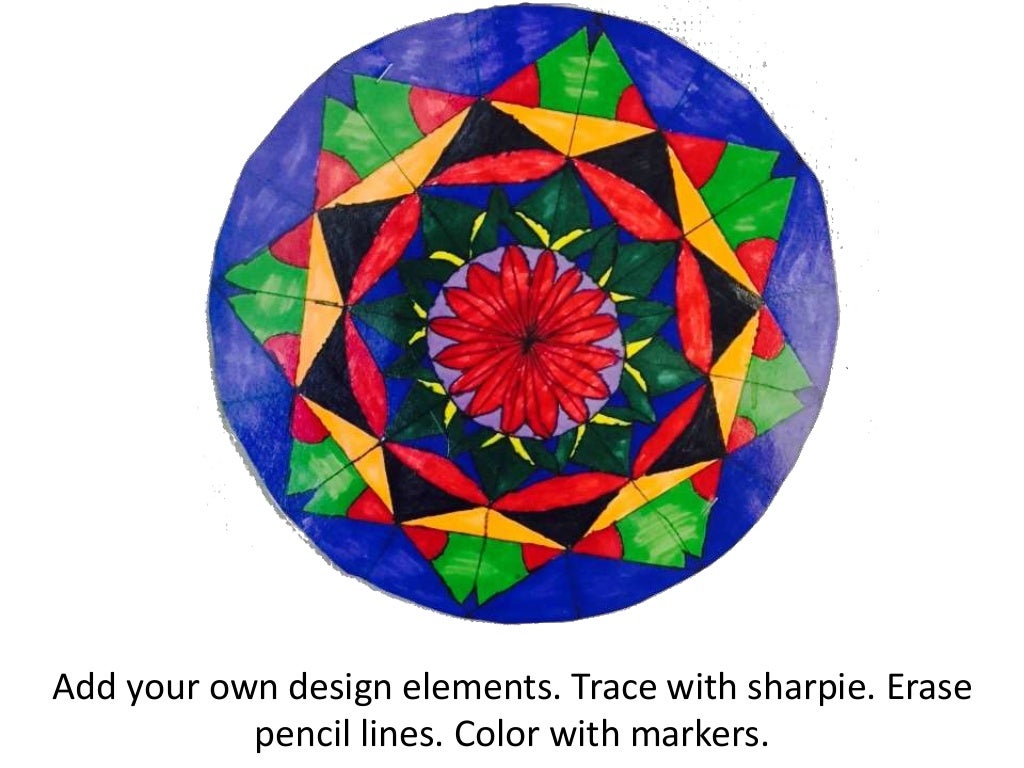 Draw a sacred mandala