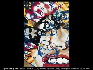Figure 6.15, p.132:  CRASH (JOHN MATOS).  Arcadia Revisited  (1988). Spray paint on canvas. 96   1⁄4 ” x  68 ” . 