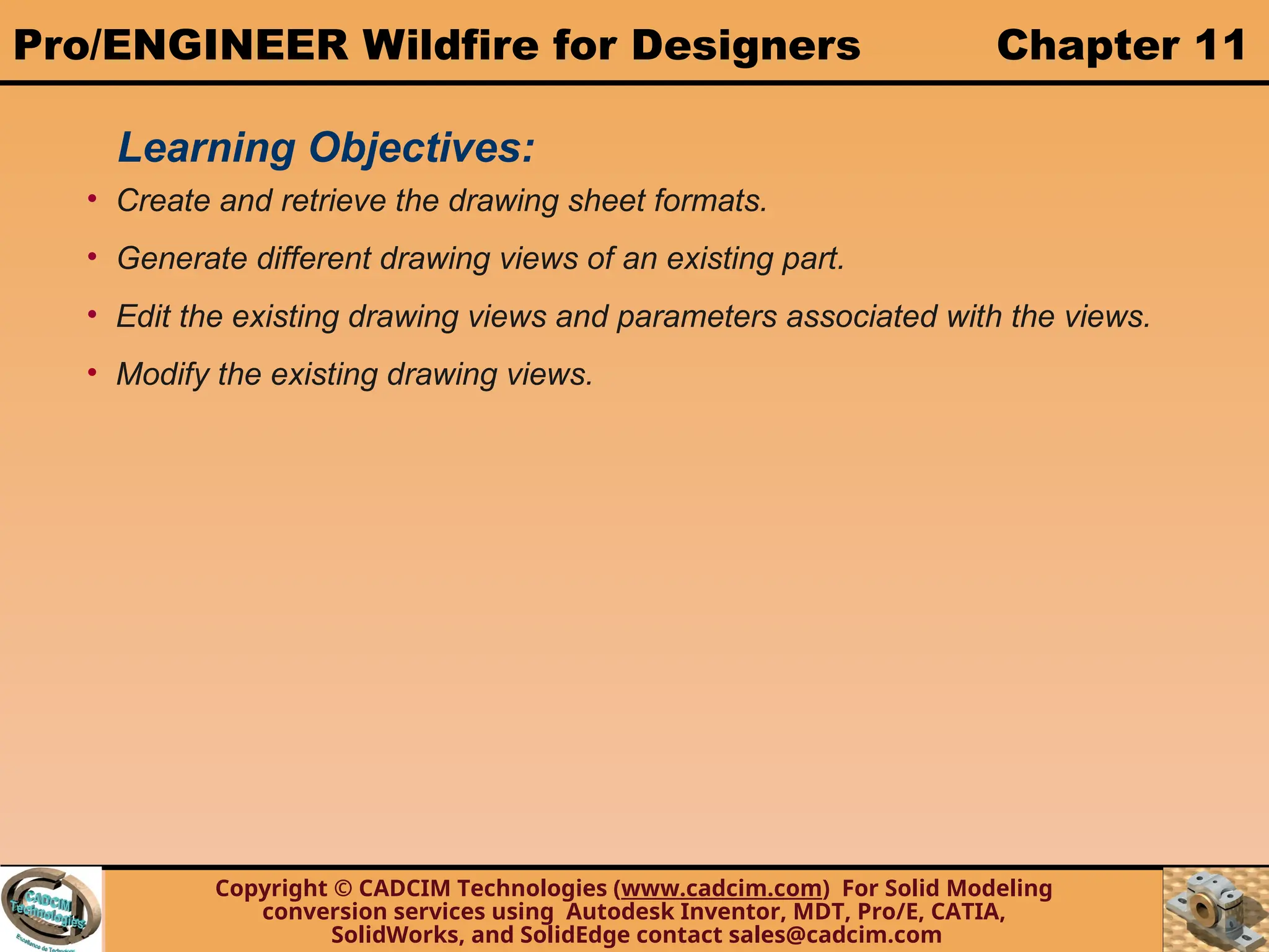 Drawing-Creo module for 3d modling and drawing | PPT
