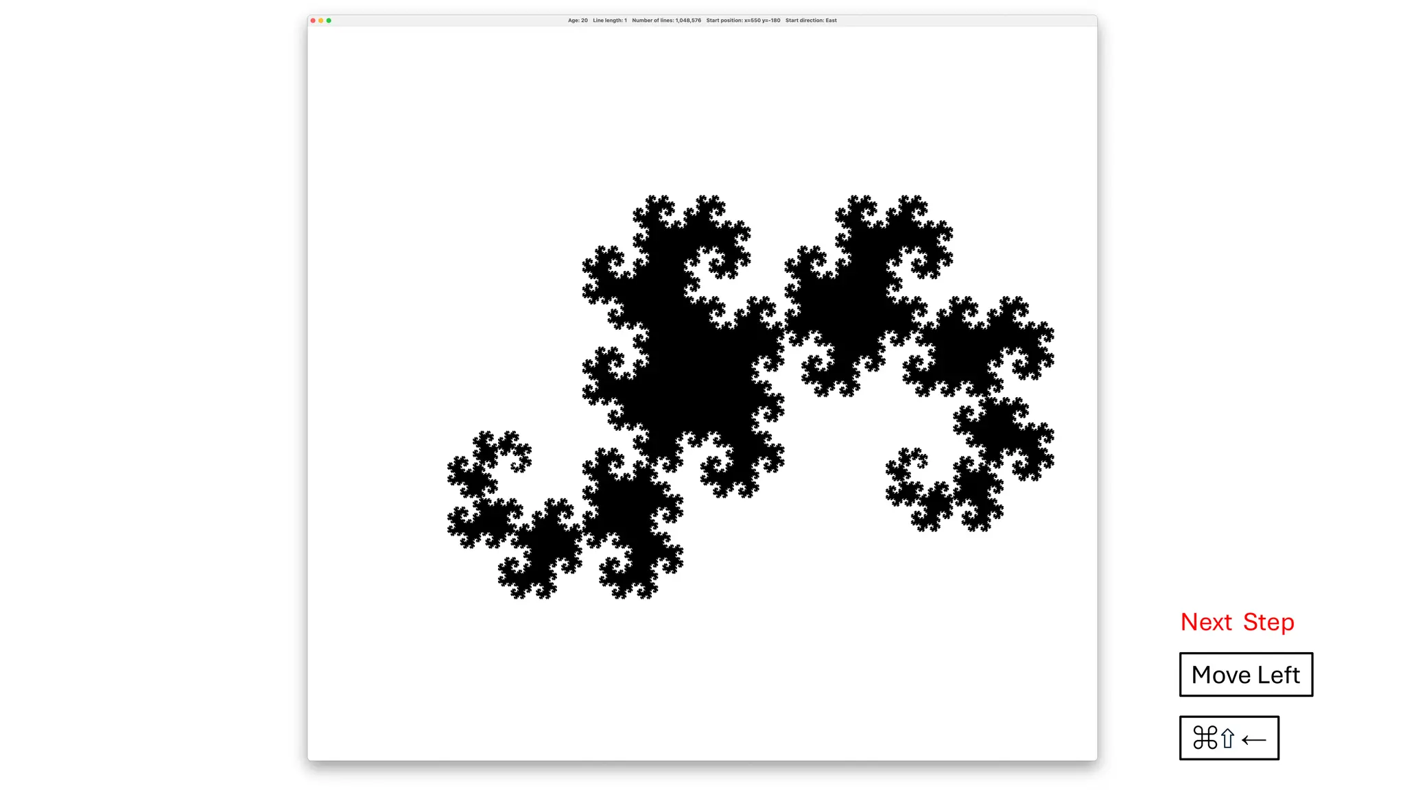 Next Step
Move Left
⌘⇧ ←
 