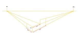Drawing 2 point perspective - step by step guide | PPTX